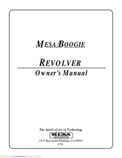 Mesa/Boogie REVOLVER Owner's Manual