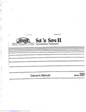 Hunter Set'n Save II 42202 Owner's Manual