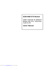 Intel SOM-4486 ETX Module User Manual