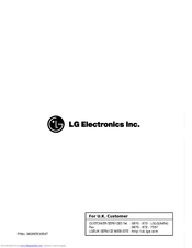 LG WD-1437(0-9)FD(M) Series Owner's Manual