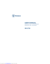 Westinghouse VR-3730 User Manual