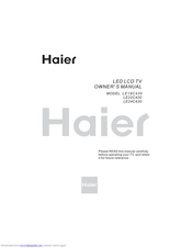 haier LE22C430 Owner's Manual