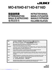 JUKI MO-6704D Instruction Manual