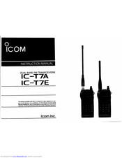 ICOM IC-T7E Instruction Manual