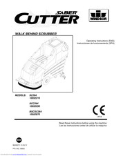 Windsor Walk Behind Scrubber 10052210 Operator Instructions Manual