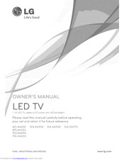 LG 50LA6950 50LA6970 Owner's Manual