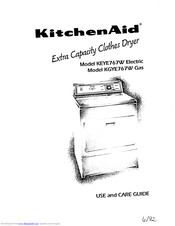 KitchenAid KEYE767W Electric Use And Care Manual
