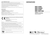 Kenwood KDC-U3049 Instruction Manual