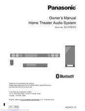 PANASONIC SC-HTB370 Owner's Manual