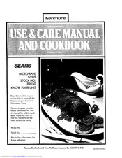 KENMORE Sears 89650 Use And Care Manual And Cookbook