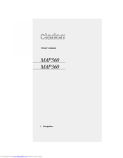Clarion MAP560 Owner's Manual
