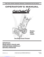 Cub Cadet 8526C Operator's Manual