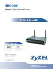 ZyXEL Communications NBG4604 User Manual