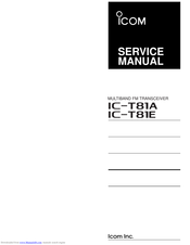 Icom IC-T81E Service Manual