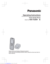 Panasonic KX-TU301 E Operating Instructions Manual