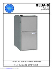 Heat Controller Comfort Aire GLUA75E3B Parts List