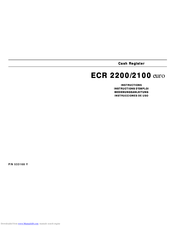 Olivetti ECR 2100 Instructions Manual