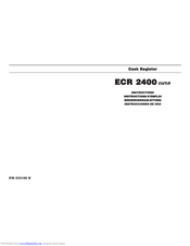 Olivetti ECR 2400 Instructions Manual