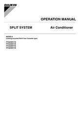 Daikin FFQ40JVLT Operation Manual