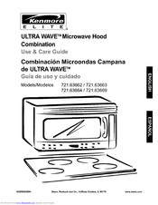 KENMORE Ultra wave Microwave hood combination 721.63662 Use And Care Manual