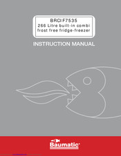 Baumatic BRCIF7535 266 Instruction Manual