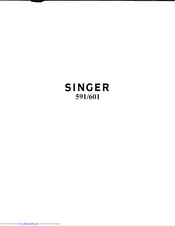 Singer 601 Operator's Manual