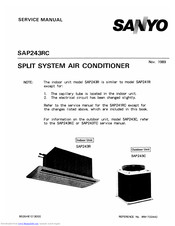 Sanyo SAP243RC Service Manual