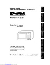 KENMORE Sears 721.68280 Owner's Manual