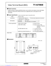 Panasonic TY-42TM6B - Monitor Terminal Expansion Board Dimensions