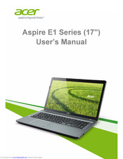 Acer Aspire E1-771G User Manual