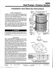 Carrier 38QH Installation And Start-Up Instructions Manual