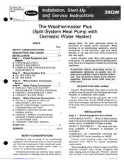 Carrier Weathermaster Plus 38QW046 Installation Instructions Manual