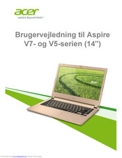 Acer Aspire V7-481G Brugervejledning