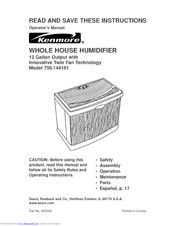 Kenmore 758.144161 Operator's Manual