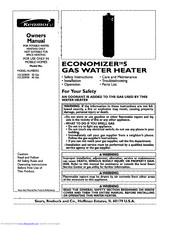 KENMORE Economizer 5 153.333930 Owner's Manual