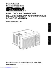 KENMORE 580.72124 Owner's Manual