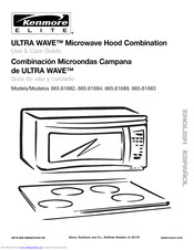 Kenmore Ultra wave Microwave hood combination 665.61682 Use And Care Manual