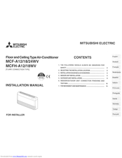 Mitsubishi MCFH-A12WV Installation Manual