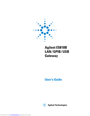 Agilent Technologies E5810B User Manual