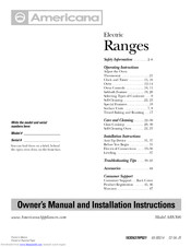 AMERICANA 183D6379P021 Owner's Manual & Installation Instructions