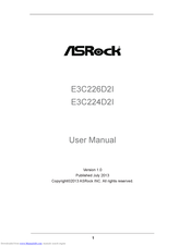 Asrock E3C224D2I User Manual