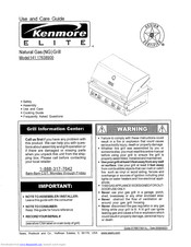 Kenmore Elite 141.17638900 Use And Care Manual