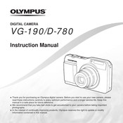 Olympus VG190 Instruction Manual