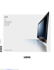 Loewe Art 46 3D Operating Instructions Manual