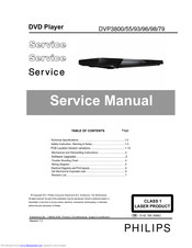 Philips DVP3800 Service Manual