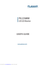 Planar PXL225 MW User Manual