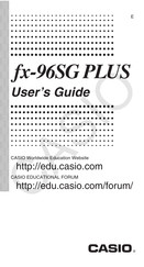 Casio Fx-96SG PLUS User Manual