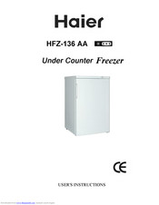 haier HFZ-136 AA User Instructions