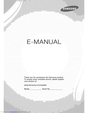 SAMSUNG UN65F8000BFXZA-TS01 E-Manual
