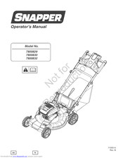 SNAPPER 7800832 Operator's Manual
